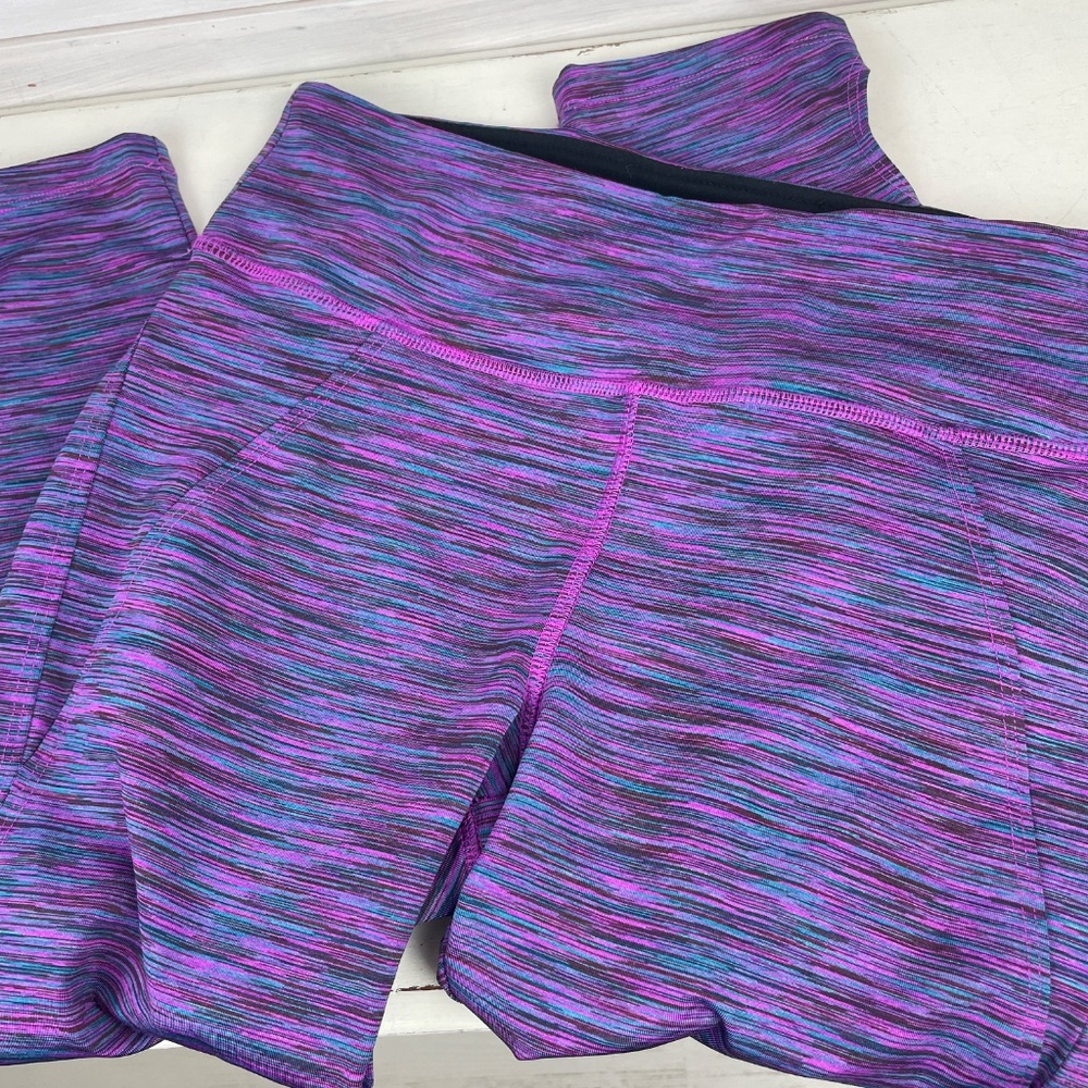 VOGO Athletica Purple Heathered Yoga Pants Leggings